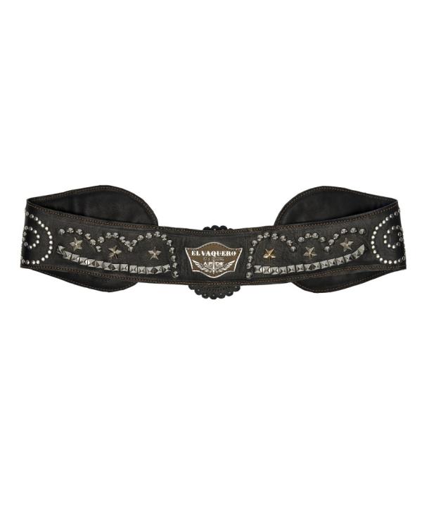 CINTURA IN PELLE BORCHIATA CORINNE LIMITED CALF BLACK