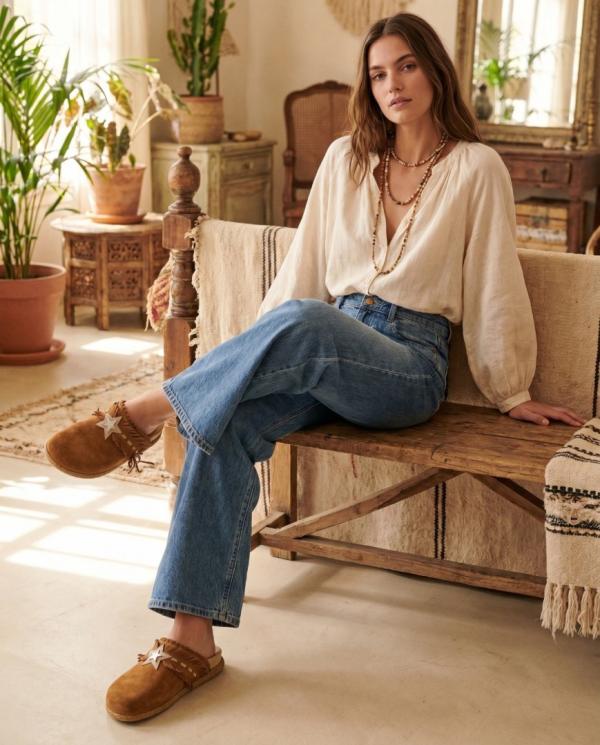 PADDED LEATHER SLIP-ON JULIETTE SILVERSTONE MOU