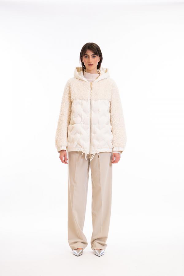 BI-MATERIAL PARKA