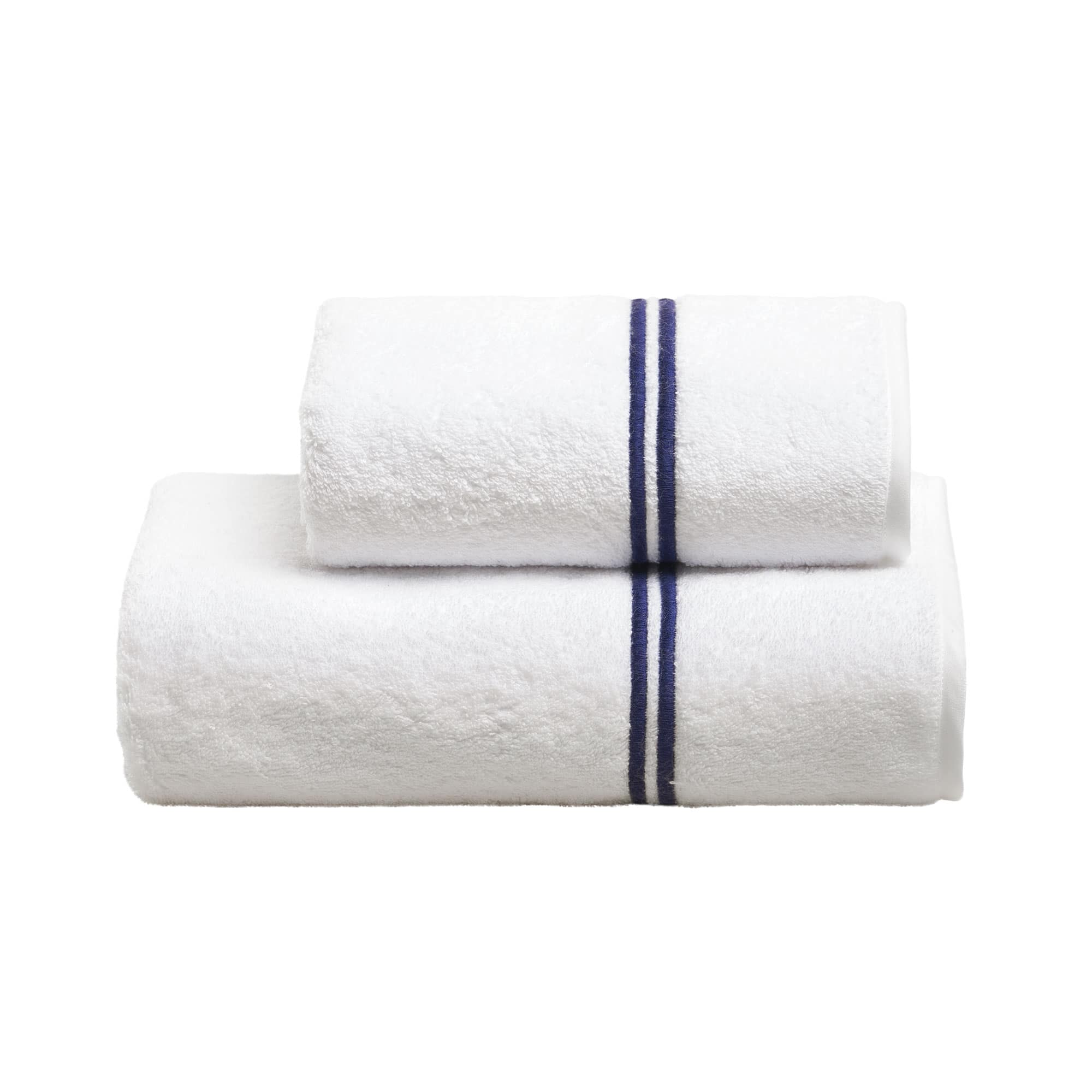 Set Asciugamani Personalizzati SOLO MIO BASIC - Viso 55x103 Cm E Ospite 40x55 Cm, 100% Cotone, Navy - Ideale Per Bagno E Ospiti - Foto 6